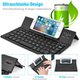 Бездротова клавіатура складана VHG CL-888 Foldable Bluetooth Keyboard, Black - зображення 3