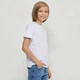 Детская футболка JHK, KID T-SHIRT, базовая, однотонная, для мальчика, белая, размер 140, на 9/11 лет - изображение 2
