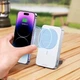 Магнітна батарея UGREEN PB206 Magnetic Magsafe Powerbank 10 000mAh 20W USB-C зі складною підставкою Бездротовий портативний павербанк White - зображення 2