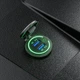 Автомобильная зарядка врезная (встраиваемая) 2 USB 12-24В, QC 3.0 (быстрая зарядка) Зеленая, сенсорная кнопка - изображение 5
