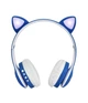 Наушники беспроводные Cat Ear VZV-23M Bluetooth с RGB подсветкой и кошачьими ушками Синие - изображение 2