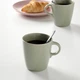 Кухоль IKEA фєргклар, Матовий зелений, 37 сл, 404.781.89 - зображення 4