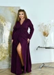 Женское праздничное платье макси 8657 Бордовый 58-60 - изображение 2