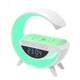 Настільна смарт гугл лампа, нічник BT-3401 RGB Rainbow Light-Wireless Happy Light з Bluetooth колонкою + бездротова зарядка Біла - зображення 7
