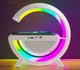 Настільна смарт гугл лампа, нічник BT-3401 RGB Rainbow Light-Wireless Happy Light з Bluetooth колонкою + бездротова зарядка Біла - зображення 8