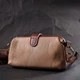 Женский кожаный клатч с защелкой для карт купюр и телефона Vintage bg224fash23 Бежевый - изображение 14