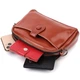 Глянцевая женская сумка на каждый день из натуральной кожи VINTAGE Leather Bag 22419 Коричневый - изображение 6
