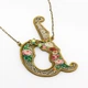 Кулон з латуні Michal Negrin у вигляді літери "d" з кристалами Swarovski - зображення 1