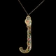 Кулон з латуні Michal Negrin у вигляді літери "J" з кристалами Swarovski - зображення 2