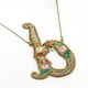 Кулон з латуні Michal Negrin у вигляді літери "b" з кристалами Swarovski - зображення 1