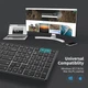 Комплект беспроводной клавиатуры и мыши с подсветкой Jelly Comb, 2,4G адаптером USB/Type-C для Mac OS, Windows и Android - изображение 5