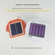Кемпинговая лампа с солнечной панелью Bailong Solar Type-C UFO2022-150 Оранжево-Белая - изображение 6