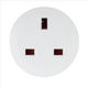 Adapter podróżny Hama UK - PL White (4047443232021) - obraz 1