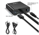 Адаптер Ewell HDMI to VGA, 1080p, с звуком и питанием от USB, черный, 15 см (EW536) - изображение 2