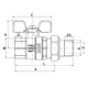 Кран із американкою прямий Roho R105-075 - 3/4" (RO0087) - зображення 3