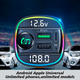 Автомобильный FM ФМ модулятор Terra С22, Bluetooth 5.0, трансмиттер, вольтметр, быстрая зарядка QC3.0 - изображение 6