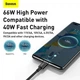 Кабель BASEUS Type-C Superior Series Fast Charging Data | 200 см, 6A, 66W | (CATYS-A01) black - изображение 4