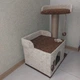Когтеточка для котика с большим домиком и лежанками 70* 55 * 40см бежево коричневый - изображение 5