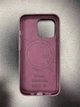 Чехол противоударный кожаный OEMG Guard Shockproof Leather Case with MagSafe для Apple iPhone 13 Pro (6.1") Dark Cherry (MM143ZE/A) - изображение 5