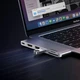 USB-хаб UGREEN CM380 Dual USB-C To HDMI+2xUSB 3.0 A+TF/SD+USB-C Female Converter Space Gray (80856) - зображення 4