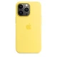 Чехол противоударный силиконовый OEM+ Premium Silicone Case with MagSafe для Apple iPhone 13 Pro Max (6.7") Lemon Zest (MN6A3) - изображение 1