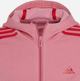Młodzieżowa bluza rozpinana z kapturem polarowa dla dziewczynki Adidas G 3S Fl Fz Hd GS2197 164 cm Różowa (4064054660715) - obraz 4
