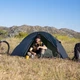 Палатка сверхлегкая одноместная с футпринтом Naturehike Cycling 1 NH18A095-D 210T Темно-синяя (6927595737743) - изображение 3