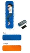 Надувной спальный коврик Naturehike FC-10 для активного отдыха туризма 195х59см Blue - изображение 2