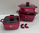 Набор посуды Higher Kitchen НК-323 Красный - изображение 2