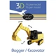 Картонная модель 3D "Excavator-Экскаватор" Fridolin 11581 - изображение 2
