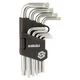 Ключ Sigma набор TORX 9шт T10-T50 CrV, короткие с отверстием (4022211) - изображение 2
