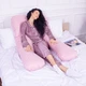 Подушка MirSon для вагітних і відпочинку Satin Stripe 8026 U-подібна Pink (2200006178644) - зображення 6