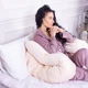 Подушка MirSon для беременных и отдыха Velvet Line 8019 U-образная Cream (2200006178514) - изображение 5