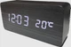 Цифровые часы настольные VST-862(6) с датчиком температуры, белий LED дисплей, Дата, Будильник - изображение 1