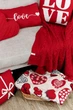 Декоративна подушка в'язана прямокутна LOVE (30х45см) до дня закоханих - зображення 2