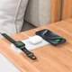 Беспроводная зарядка Qi HOCO Step 3in1 wireless fast charger CQ5 (iWatch) 22.5W white - изображение 2