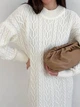 Платье вязаное миди женское ARTKNIT Оливия One Size Молочное (4823093454989) - изображение 3
