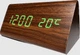 Цифровые часы настольные VST-861 (4) с датчиком температуры, зеленый LED дисплей, Дата, Будильник - изображение 1