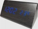 Цифровые часы настольные VST-861 (5) с датчиком температуры, синий LED дисплей, Дата, Будильник - изображение 1