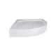 Lidz Душевой поддон KAPIELKA ST80x80x14 низкий, полукруглый, диаметр слива 52 мм - изображение 2