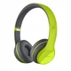 Беспроводные Наушники P-47 Bluetooth + MicroSD + FM Радио Зеленый с серым (71901SH784) - изображение 1