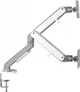 Настольное крепление для двух мониторов OfficePro MA422S с пружиной 17-32" 2-9 кг Silver - изображение 6