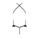 Боді з відкритим доступом Passion TASMINA BODY S/M, black, екошкіра, шнурівки, ажурні мережива - зображення 4