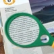 Лупа кишенькова з компасом для збільшення ручне збільшувальне скло 75мм - зображення 5