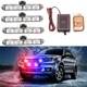Стробоскоп в решетку, бампер Police 4х4 LED Полицейская мигалка красно-синяя с пультом - изображение 1