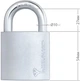 Замок навісний MUL-T-LOCK G55 INTEGRATOR 376P 2KEY INTGR_BLUE_INS NR_shackle 27 мм 10 мм BOX_M (MTL-51301647) - зображення 5