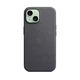 Чехол для Apple iPhone 15, FineWoven Case with MagSafe, черный, защитная накладка панель из материала FineWoven, противоударный, для айфона, защита всего корпуса, поддержка беспроводной зарядки и MagSafe, (ARM71960) - изображение 6