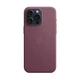 Чохол для Apple iPhone 15 Pro Max, FineWoven Case with MagSafe, бордовий, захисна накладка панель з матеріалу FineWoven, протиударний, для айфона, захист всього корпусу, підтримка бездротової зарядки і MagSafe, (ARM71989) - зображення 5