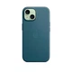 Чохол для Apple iPhone 15, FineWoven Case with MagSafe, синій, захисна накладка панель з матеріалу FineWoven, протиударний, для айфона, захист всього корпусу, підтримка бездротової зарядки і MagSafe, (ARM71974) - зображення 5