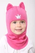 Зимняя шапка-шлем Beezy для девочки 2225-22-22 Кошка р. 0 (44-46 см) - изображение 1